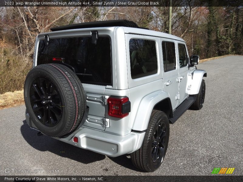 Silver Zynith / Steel Gray/Global Black 2023 Jeep Wrangler Unlimited High Altitude 4x4