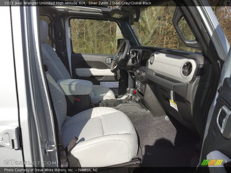 Front Seat of 2023 Wrangler Unlimited High Altitude 4x4