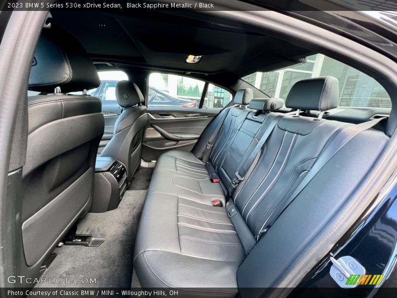 Rear Seat of 2023 5 Series 530e xDrive Sedan