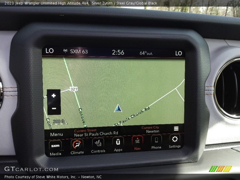 Navigation of 2023 Wrangler Unlimited High Altitude 4x4
