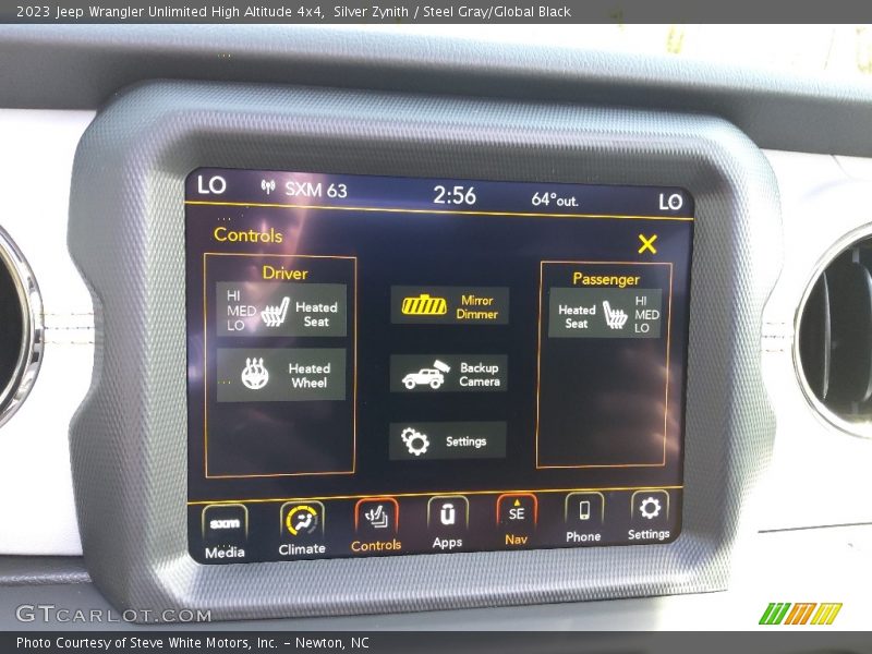 Controls of 2023 Wrangler Unlimited High Altitude 4x4