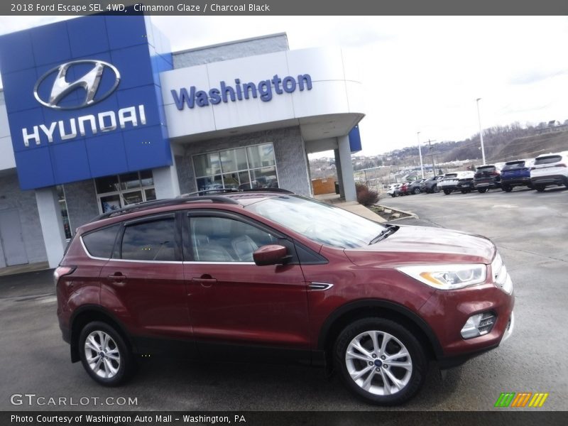 Cinnamon Glaze / Charcoal Black 2018 Ford Escape SEL 4WD