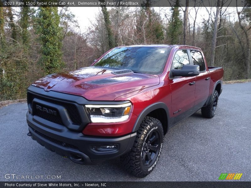 Delmonico Red Pearl / Red/Black 2023 Ram 1500 Rebel Crew Cab 4x4