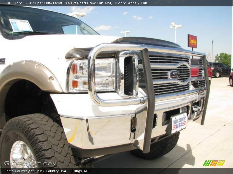 Oxford White / Tan 2006 Ford F250 Super Duty Lariat FX4 Off Road Crew Cab 4x4