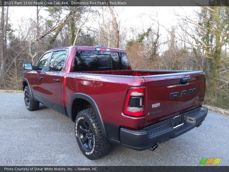 Delmonico Red Pearl / Red/Black 2023 Ram 1500 Rebel Crew Cab 4x4