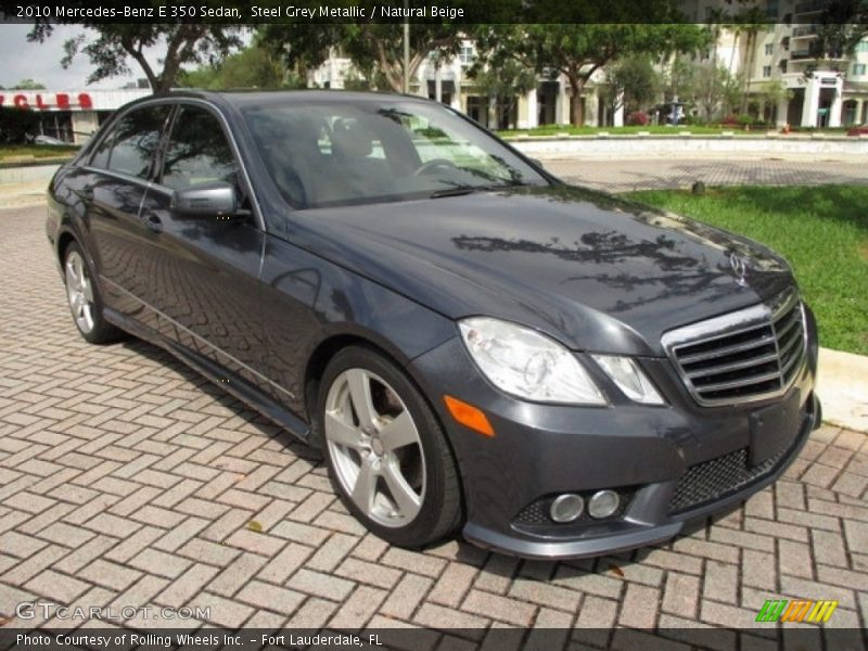 Steel Grey Metallic / Natural Beige 2010 Mercedes-Benz E 350 Sedan