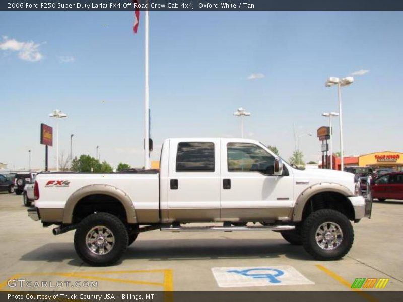 Oxford White / Tan 2006 Ford F250 Super Duty Lariat FX4 Off Road Crew Cab 4x4