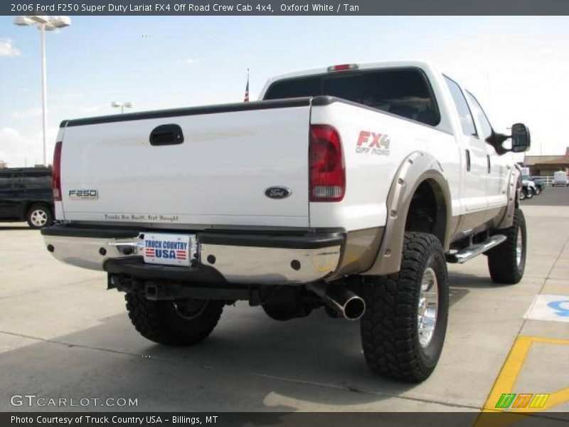 Oxford White / Tan 2006 Ford F250 Super Duty Lariat FX4 Off Road Crew Cab 4x4
