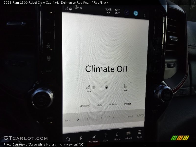 Controls of 2023 1500 Rebel Crew Cab 4x4