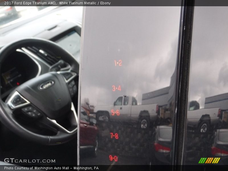 White Platinum Metallic / Ebony 2017 Ford Edge Titanium AWD