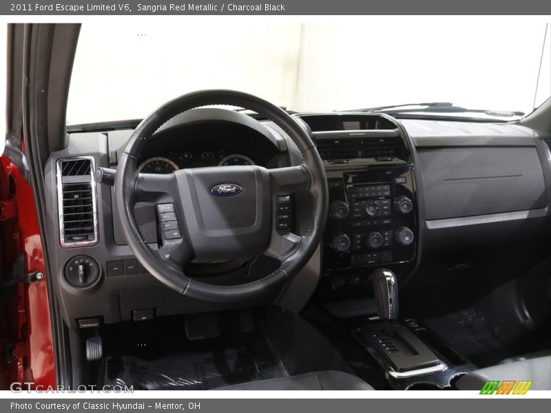 Sangria Red Metallic / Charcoal Black 2011 Ford Escape Limited V6