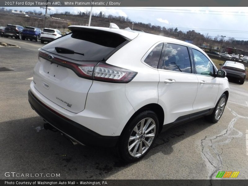 White Platinum Metallic / Ebony 2017 Ford Edge Titanium AWD