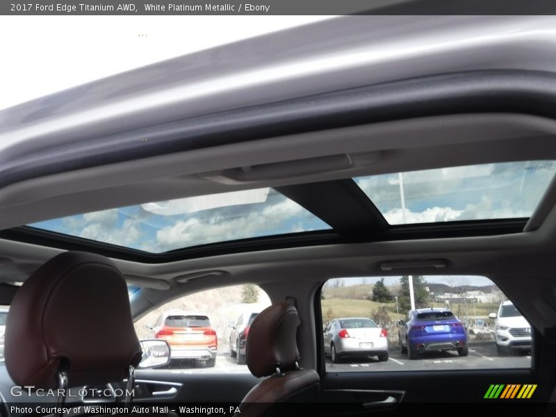 White Platinum Metallic / Ebony 2017 Ford Edge Titanium AWD
