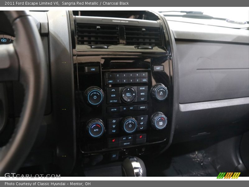Sangria Red Metallic / Charcoal Black 2011 Ford Escape Limited V6