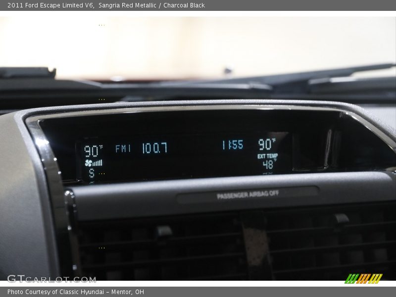Sangria Red Metallic / Charcoal Black 2011 Ford Escape Limited V6