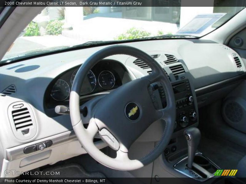Dark Gray Metallic / Titanium Gray 2008 Chevrolet Malibu Classic LT Sedan