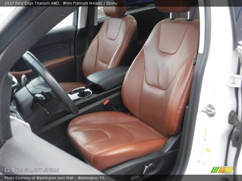 White Platinum Metallic / Ebony 2017 Ford Edge Titanium AWD