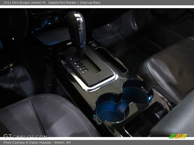 Sangria Red Metallic / Charcoal Black 2011 Ford Escape Limited V6