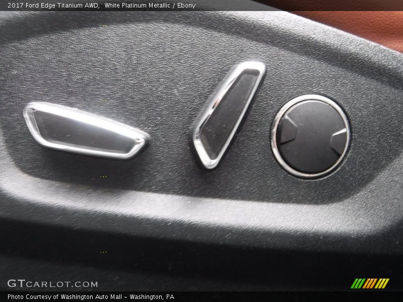 White Platinum Metallic / Ebony 2017 Ford Edge Titanium AWD