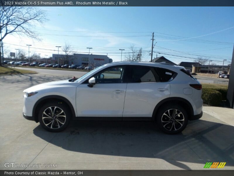 Rhodium White Metallic / Black 2023 Mazda CX-5 S Premium Plus AWD