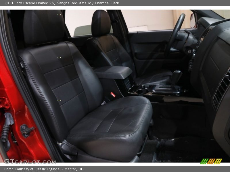 Sangria Red Metallic / Charcoal Black 2011 Ford Escape Limited V6