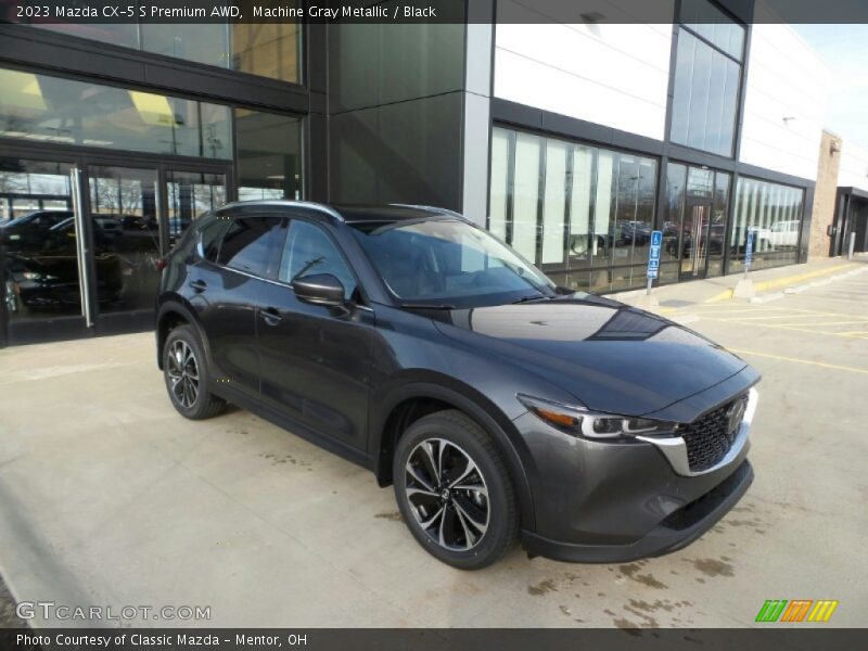 Machine Gray Metallic / Black 2023 Mazda CX-5 S Premium AWD