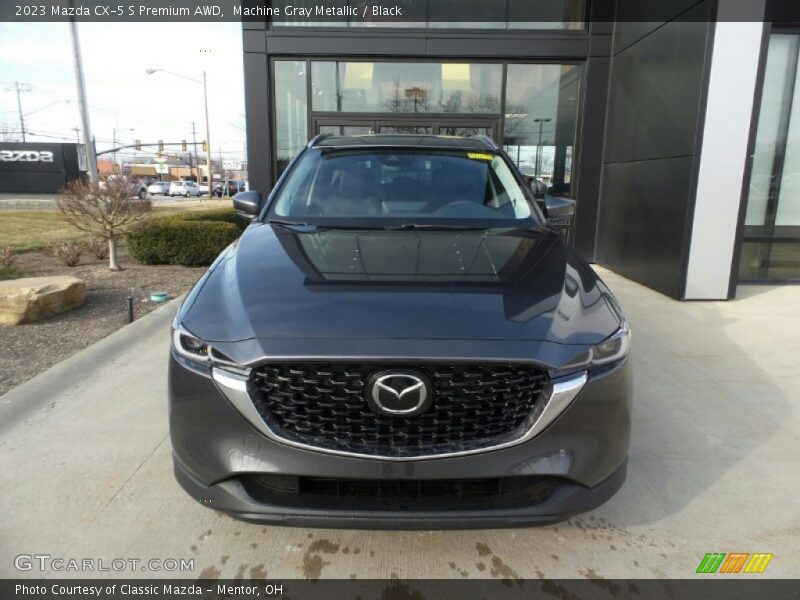 Machine Gray Metallic / Black 2023 Mazda CX-5 S Premium AWD