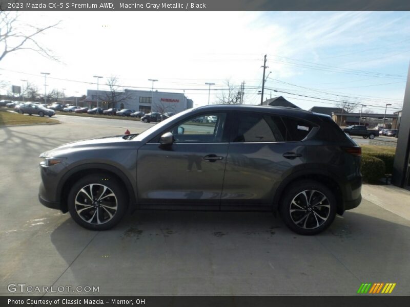Machine Gray Metallic / Black 2023 Mazda CX-5 S Premium AWD