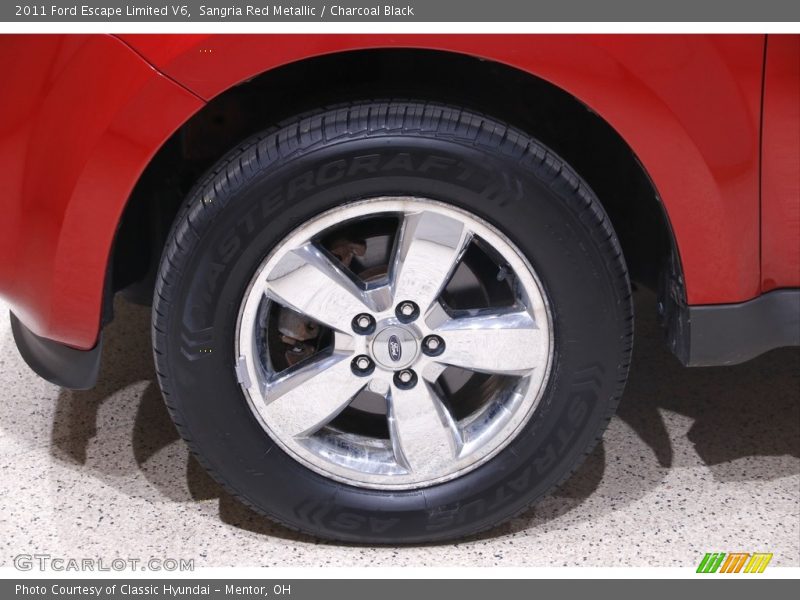 Sangria Red Metallic / Charcoal Black 2011 Ford Escape Limited V6