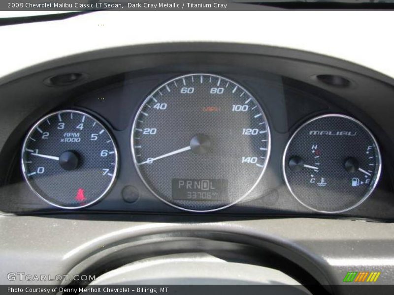 Dark Gray Metallic / Titanium Gray 2008 Chevrolet Malibu Classic LT Sedan