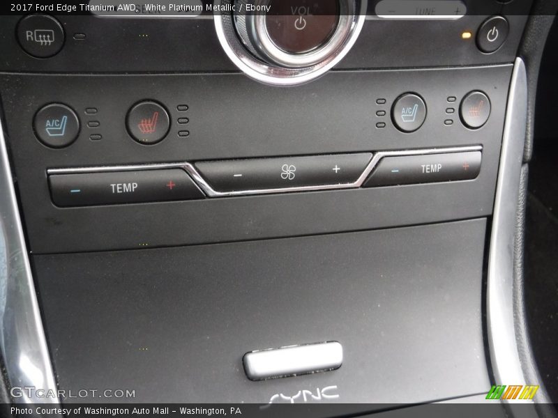 White Platinum Metallic / Ebony 2017 Ford Edge Titanium AWD