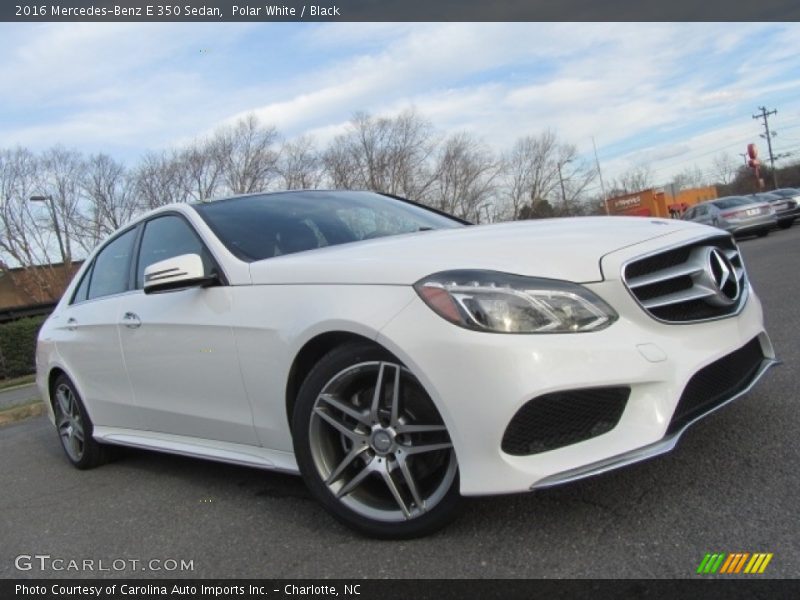 Polar White / Black 2016 Mercedes-Benz E 350 Sedan