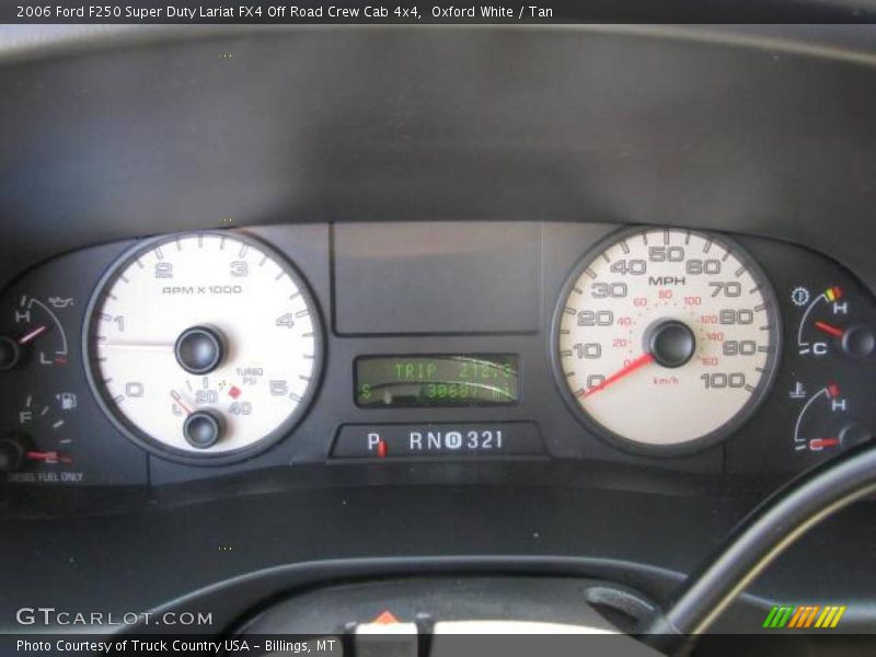 Oxford White / Tan 2006 Ford F250 Super Duty Lariat FX4 Off Road Crew Cab 4x4