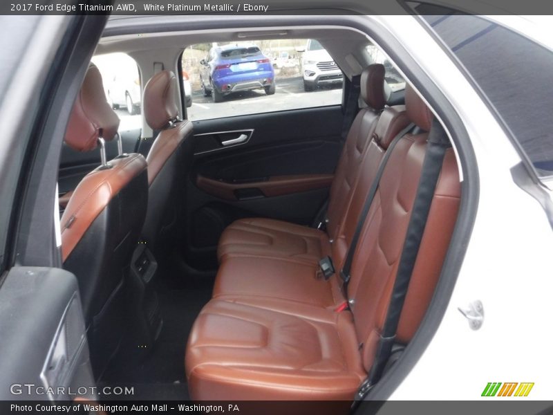 White Platinum Metallic / Ebony 2017 Ford Edge Titanium AWD