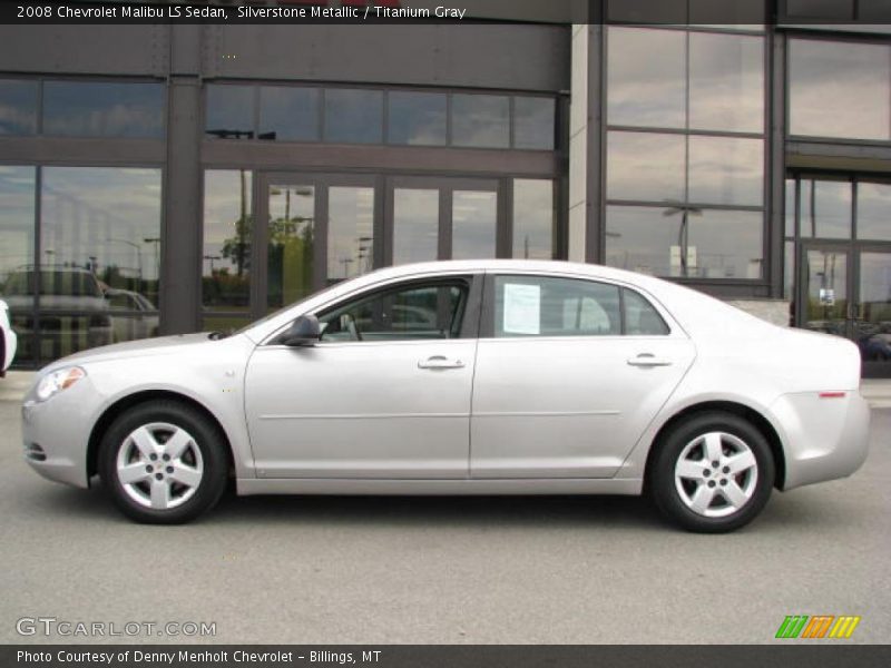 Silverstone Metallic / Titanium Gray 2008 Chevrolet Malibu LS Sedan