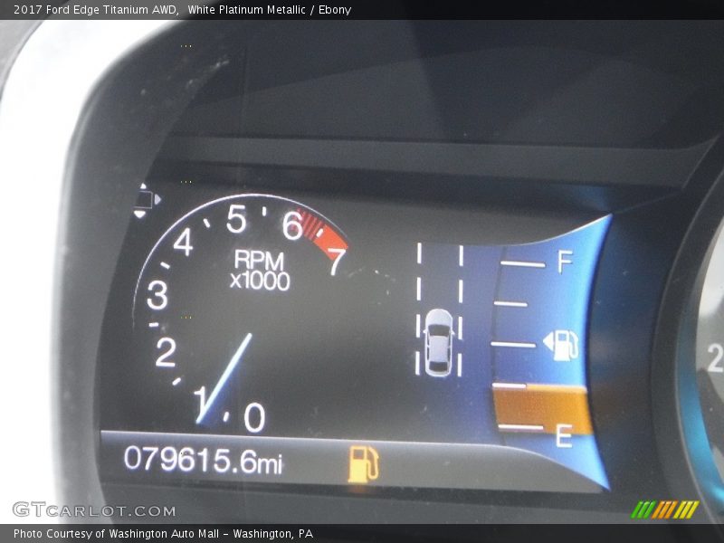 White Platinum Metallic / Ebony 2017 Ford Edge Titanium AWD