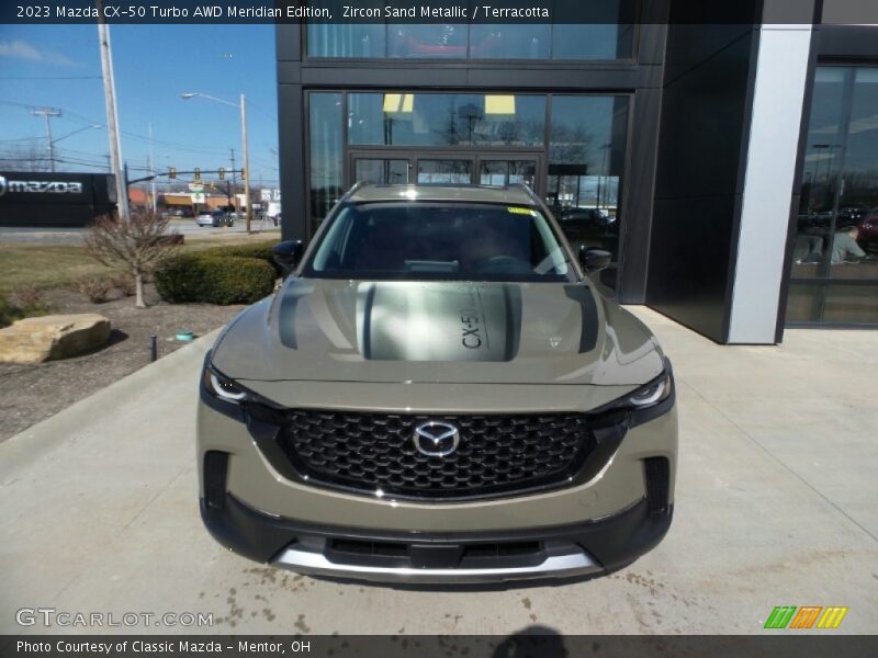 Zircon Sand Metallic / Terracotta 2023 Mazda CX-50 Turbo AWD Meridian Edition