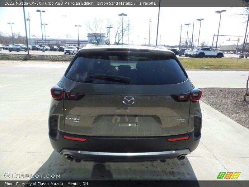 Zircon Sand Metallic / Terracotta 2023 Mazda CX-50 Turbo AWD Meridian Edition