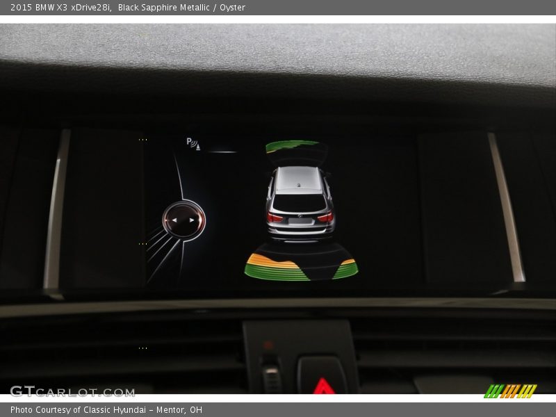 Black Sapphire Metallic / Oyster 2015 BMW X3 xDrive28i