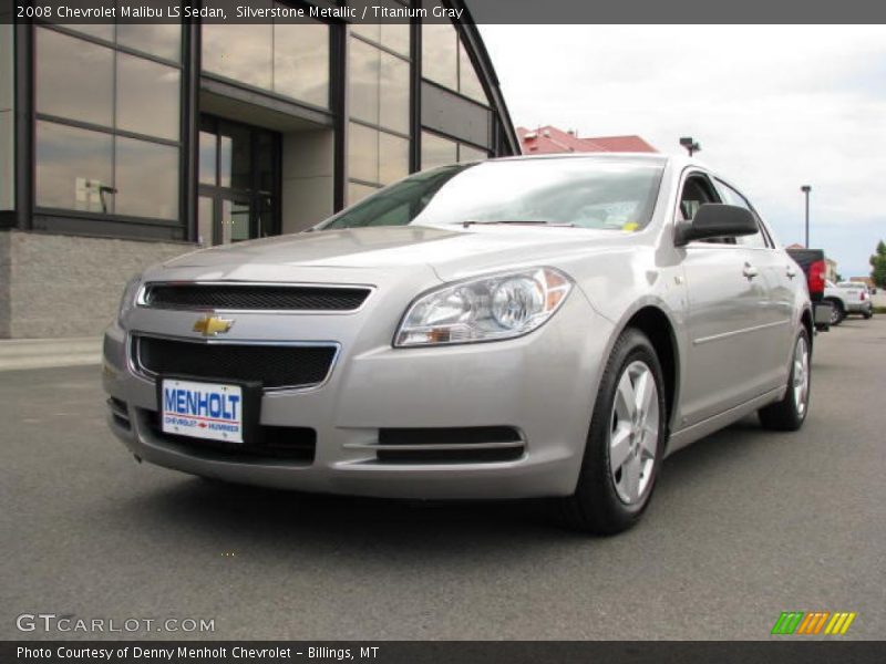 Silverstone Metallic / Titanium Gray 2008 Chevrolet Malibu LS Sedan