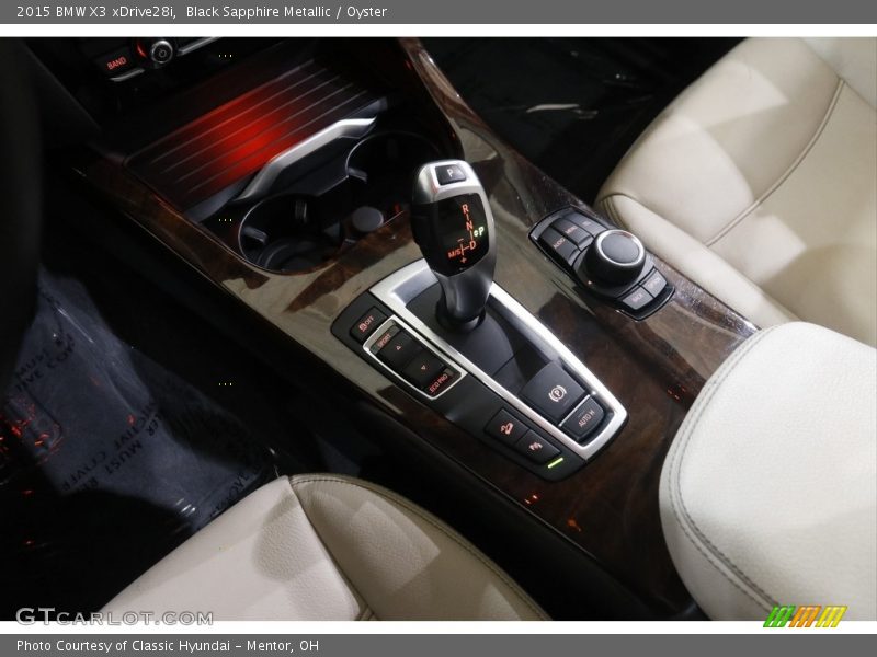Black Sapphire Metallic / Oyster 2015 BMW X3 xDrive28i