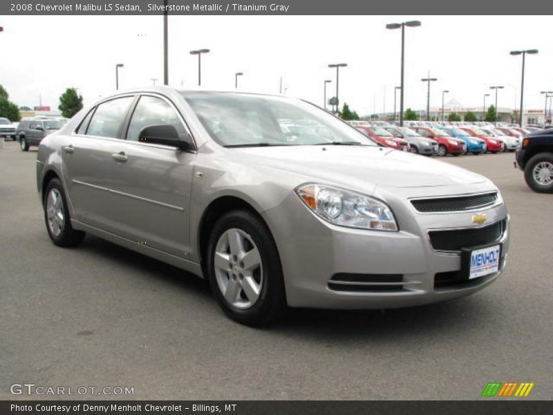 Silverstone Metallic / Titanium Gray 2008 Chevrolet Malibu LS Sedan