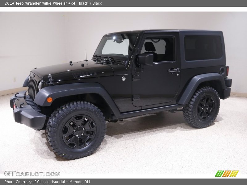 Black / Black 2014 Jeep Wrangler Willys Wheeler 4x4