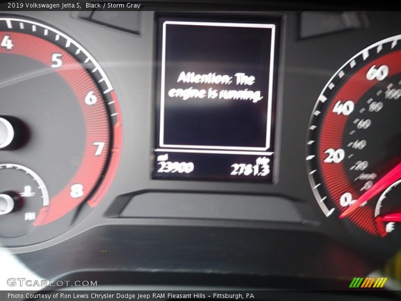 Black / Storm Gray 2019 Volkswagen Jetta S