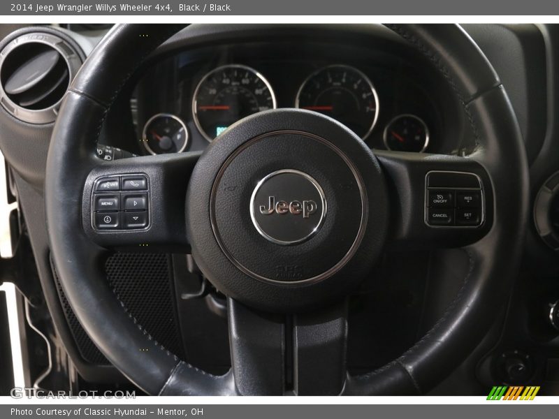 Black / Black 2014 Jeep Wrangler Willys Wheeler 4x4