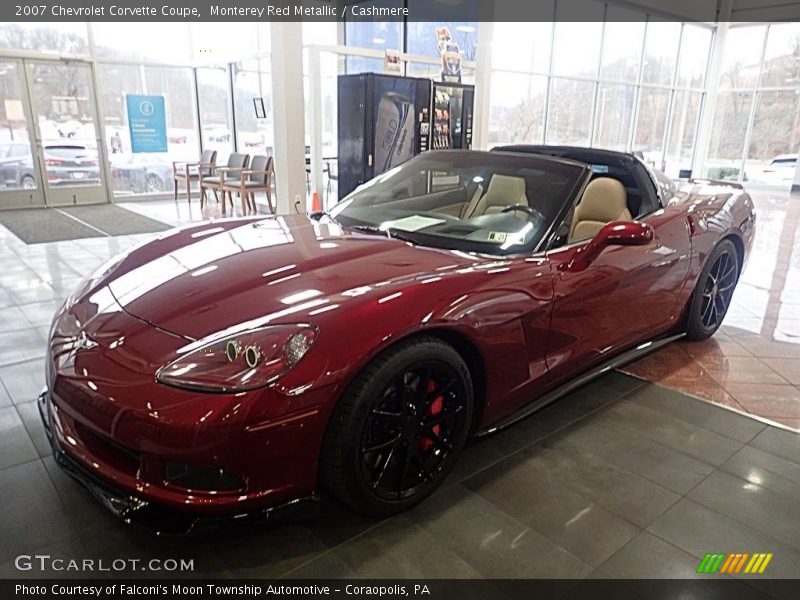 Monterey Red Metallic / Cashmere 2007 Chevrolet Corvette Coupe