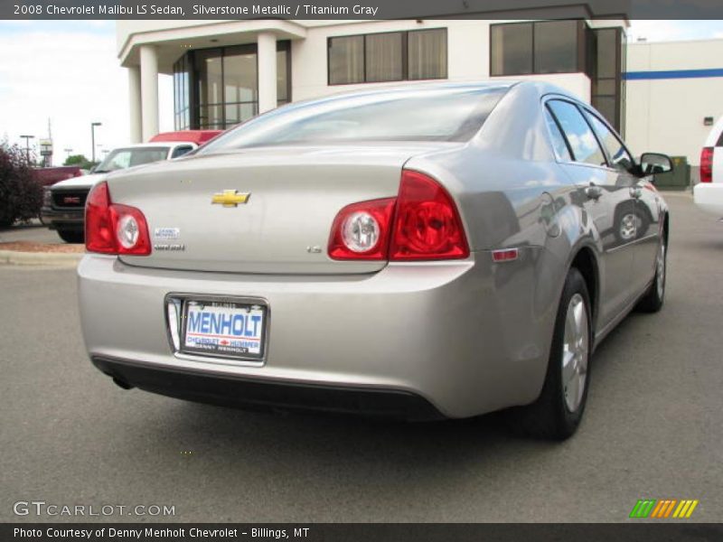 Silverstone Metallic / Titanium Gray 2008 Chevrolet Malibu LS Sedan