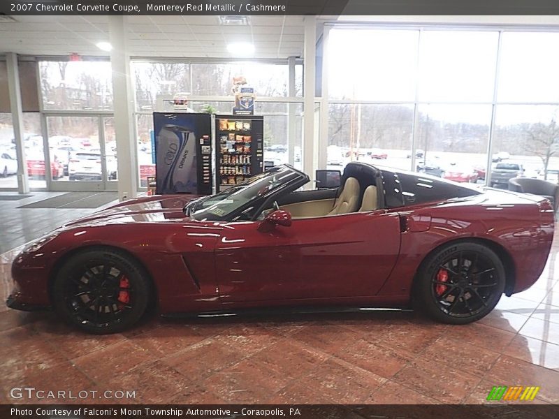 Monterey Red Metallic / Cashmere 2007 Chevrolet Corvette Coupe