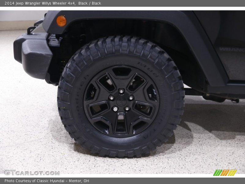 Black / Black 2014 Jeep Wrangler Willys Wheeler 4x4