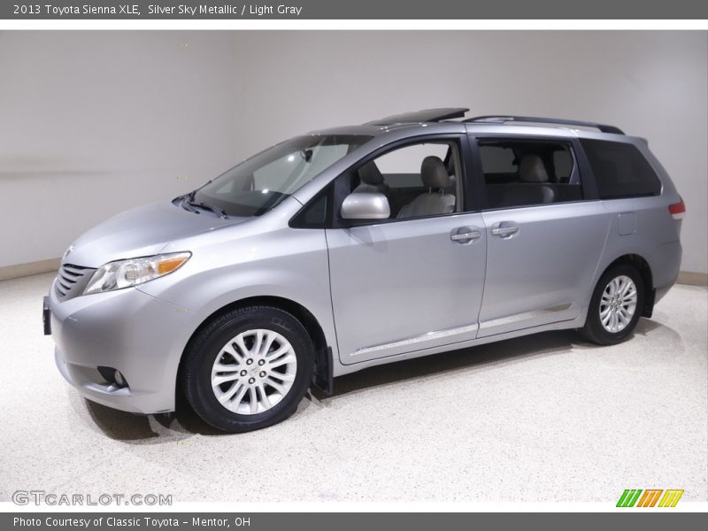 Silver Sky Metallic / Light Gray 2013 Toyota Sienna XLE